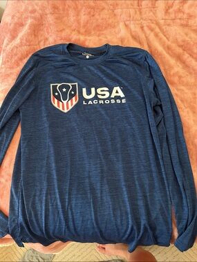 USA Lacrosse Navy Long Sleeve Graphic Tee